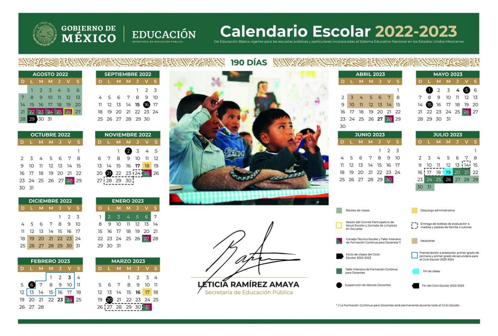 Calendario Escolar 2022 2023